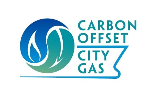 カーボンオフセット都市ガスのロゴ