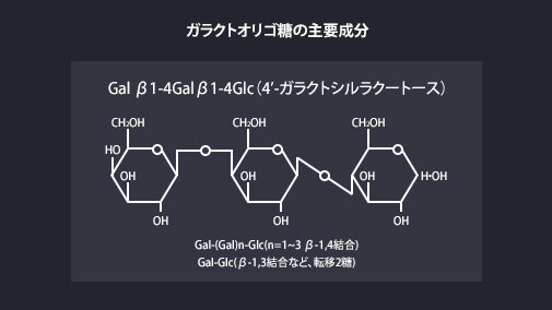 ガラクトオリゴ糖の主要成分の構造式