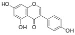 イソフラボンアグリコンの構造式